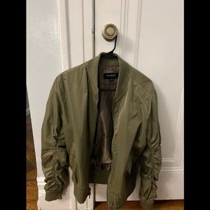 Pacsun Los Angeles Men's Bomber Jacket Olive Green Zip Up Size Small